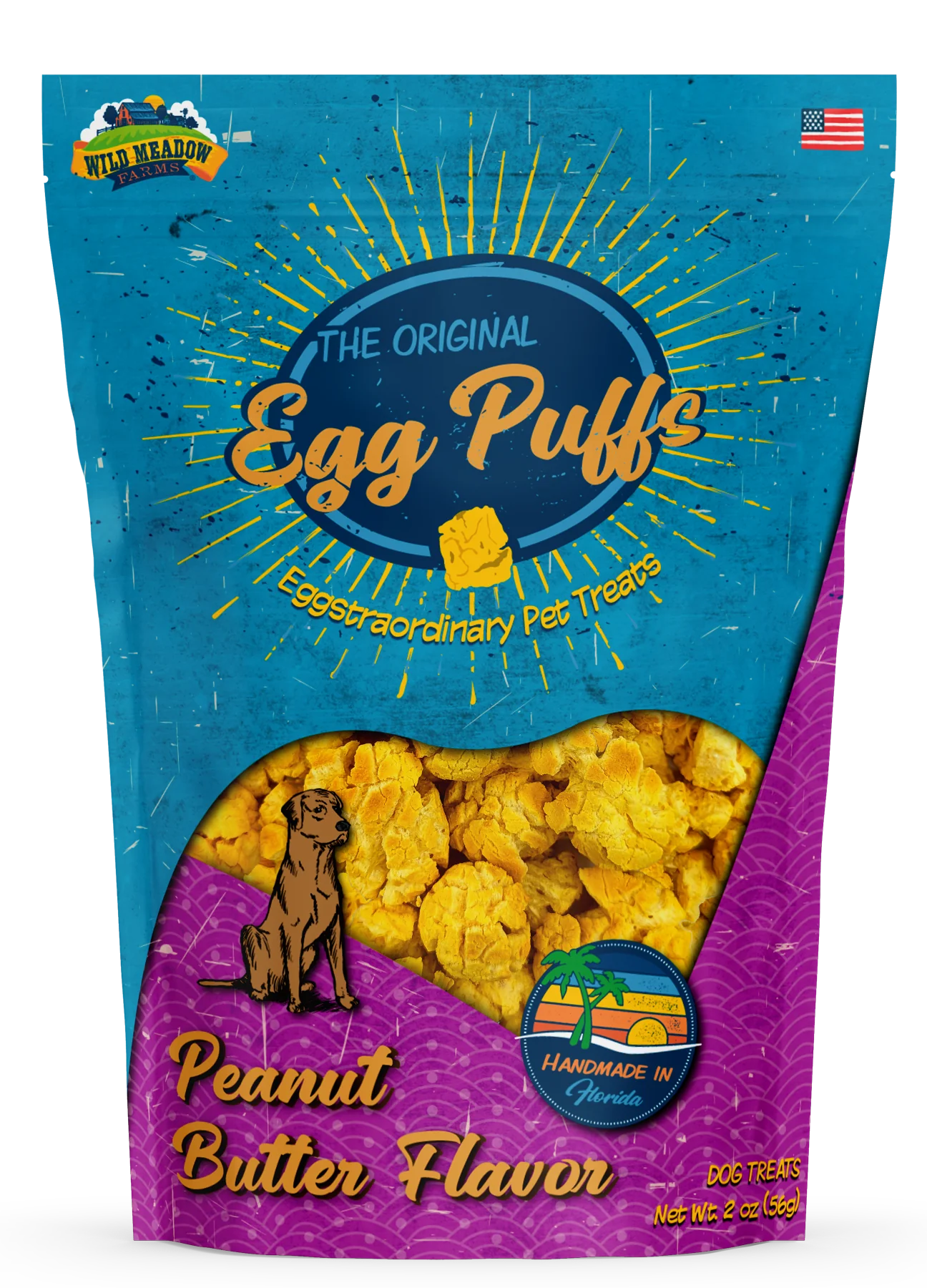 Wild Meadow Farms -  Egg Puffs Peanut Butter Dog Treat's