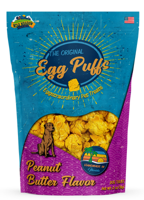 Wild Meadow Farms -  Egg Puffs Peanut Butter Dog Treat's