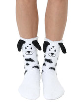 Living Royal - Socks Fuzzy Crew w/ 3D Ears Dalmatian