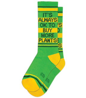 Gumball Poodle - Socks Its Always Ok to Buy More Plants