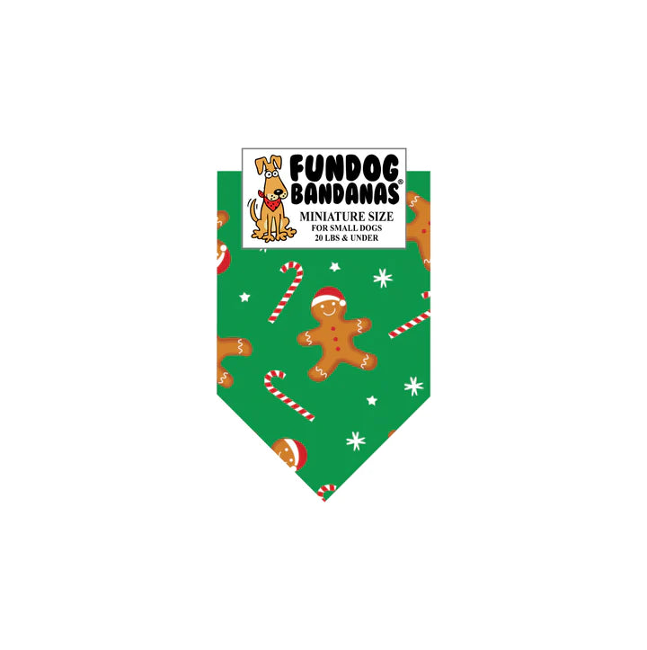 FunDog Bandanas - Dog Bandana Gingerbread People