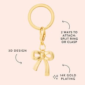 The Foggy Dog - Dog Charm Gold Bow