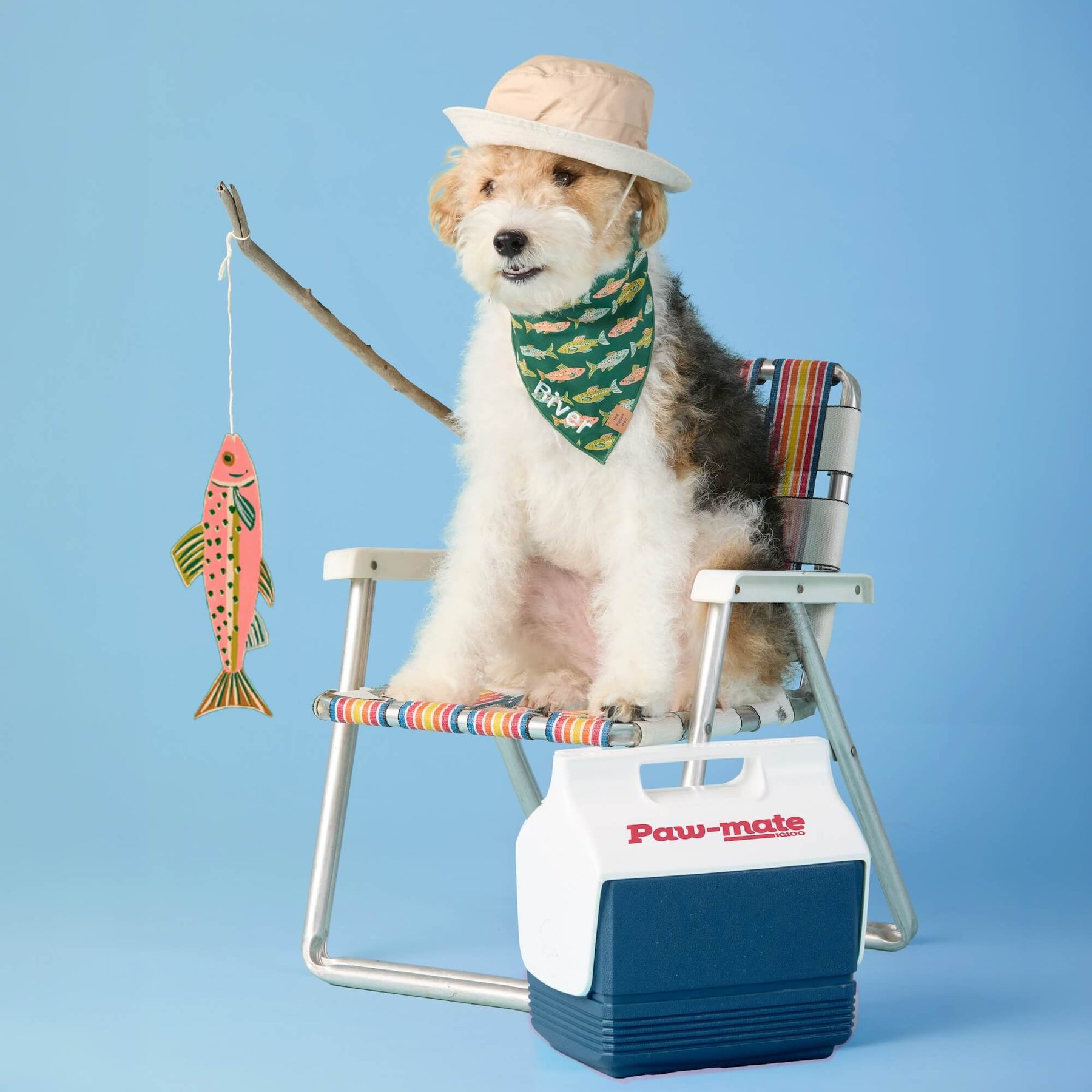 The Foggy Dog - Bandana Dog Gone Fishing