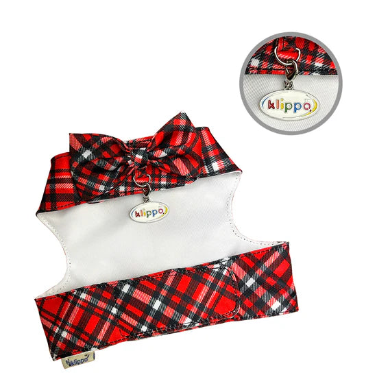 Klippo - Red Plaid Harness Vest With Leash - Southern Agriculture 