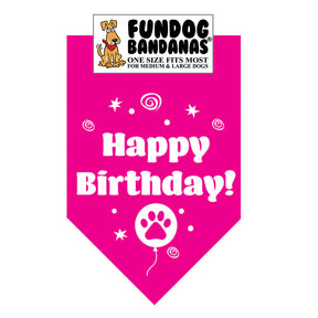 FunDog Bandanas - Dog Bandana Happy Birthday