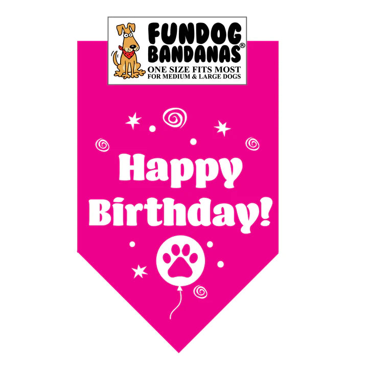 FunDog Bandanas - Dog Bandana Happy Birthday