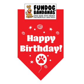 FunDog Bandanas - Dog Bandana Happy Birthday