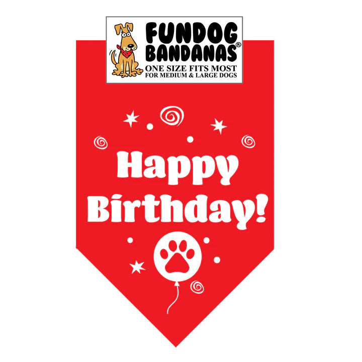 FunDog Bandanas - Dog Bandana Happy Birthday