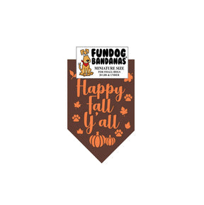 FunDog Bandanas - Dog Bandana Happy Fall Y'all - Southern Agriculture 