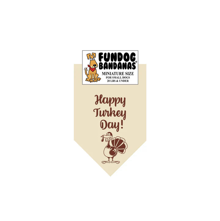FunDog Bandanas - Dog Bandana Happy Turkey Day - Southern Agriculture 