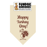 FunDog Bandanas - Dog Bandana Happy Turkey Day - Southern Agriculture 