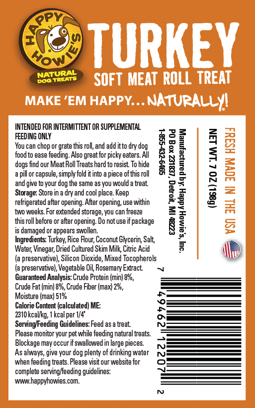 Happy Howie's - Meat Roll Treat - Turkey - Southern Agriculture 