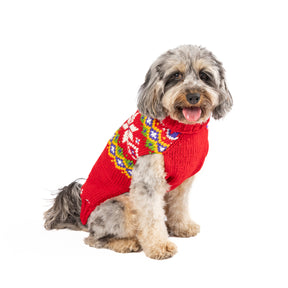 Chilly Dog - Dog Sweater Jolly Red