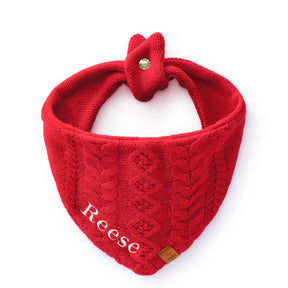 The Foggy Dog - Dog Bandana Cable Knit