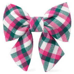 The Foggy Dog - Lady Dog Bow Callie Plaid Flannel
