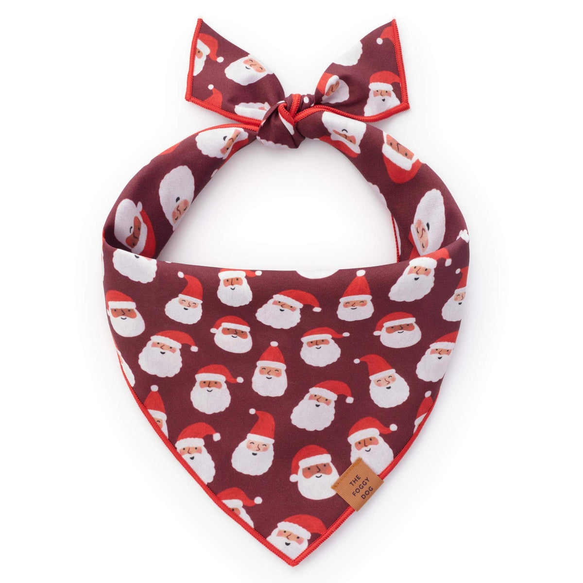 The Foggy Dog - Bandana Ho Ho Ho!  Burgandy