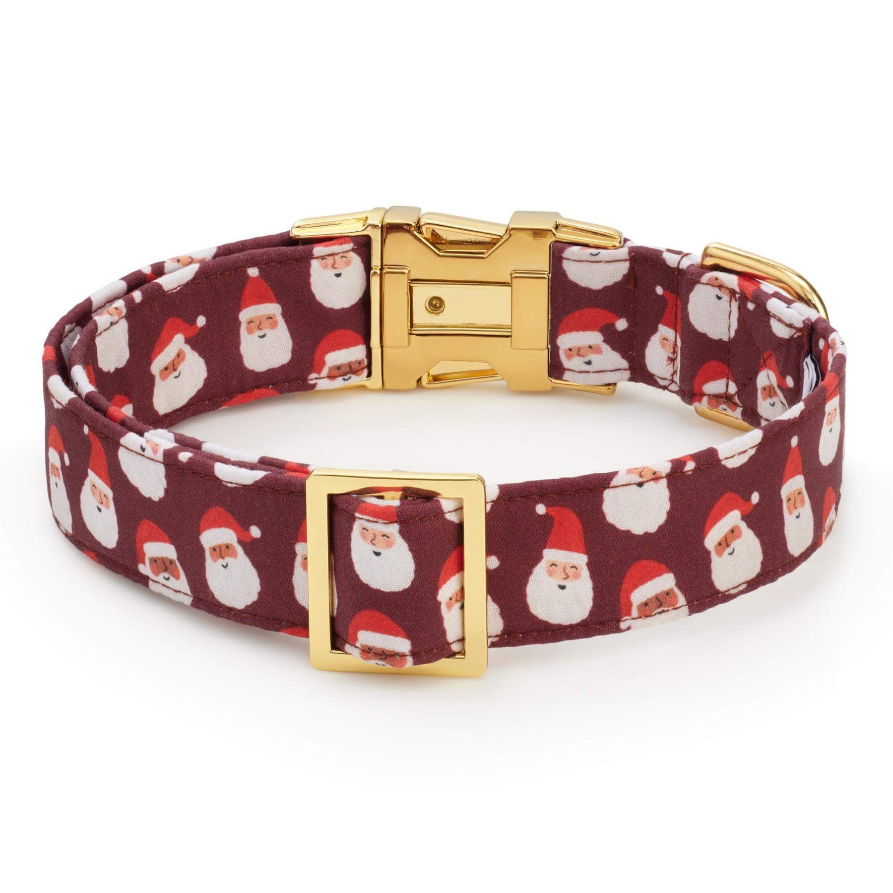 The Foggy Dog - Dog Collar Ho Ho Ho! Burgandy