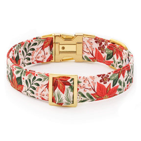 The Foggy Dog - Dog Collar Poinsettia