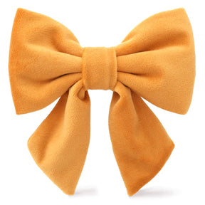 The Foggy Dog - Lady Dog Bow Honey Velvet Fall