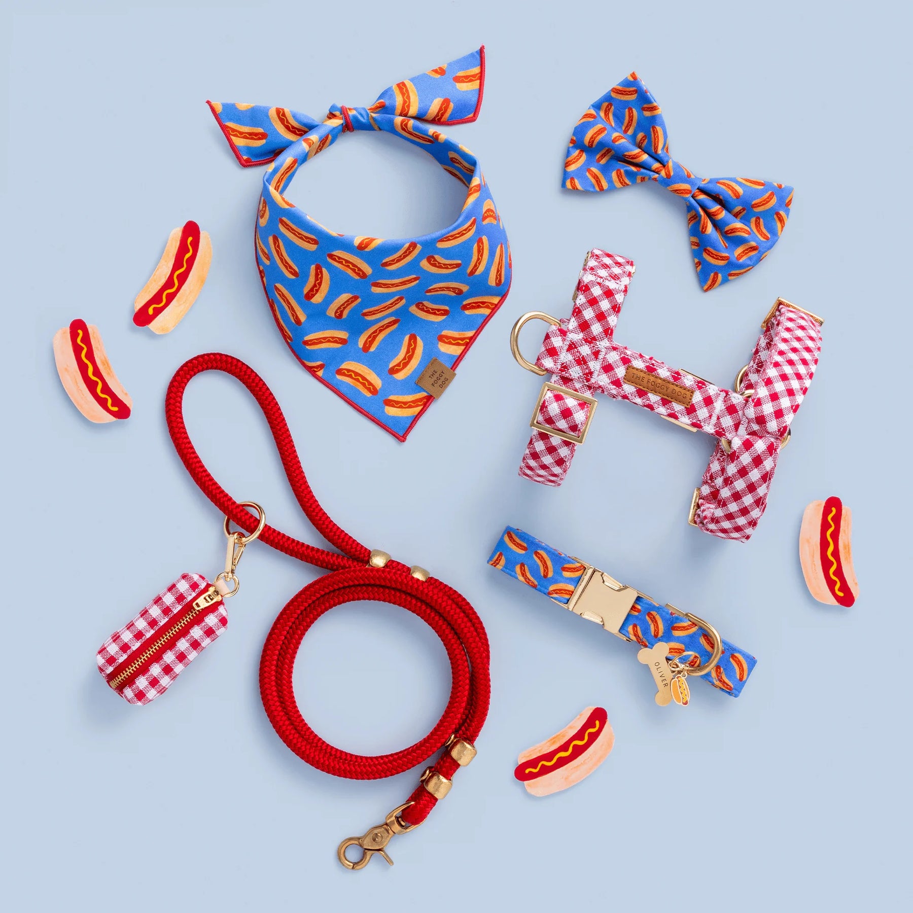 The Foggy Dog - Dog Collar Hot Diggity Dog