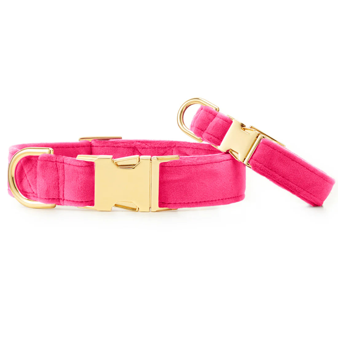 The Foggy Dog - Dog Collar Hot Pink Velvet