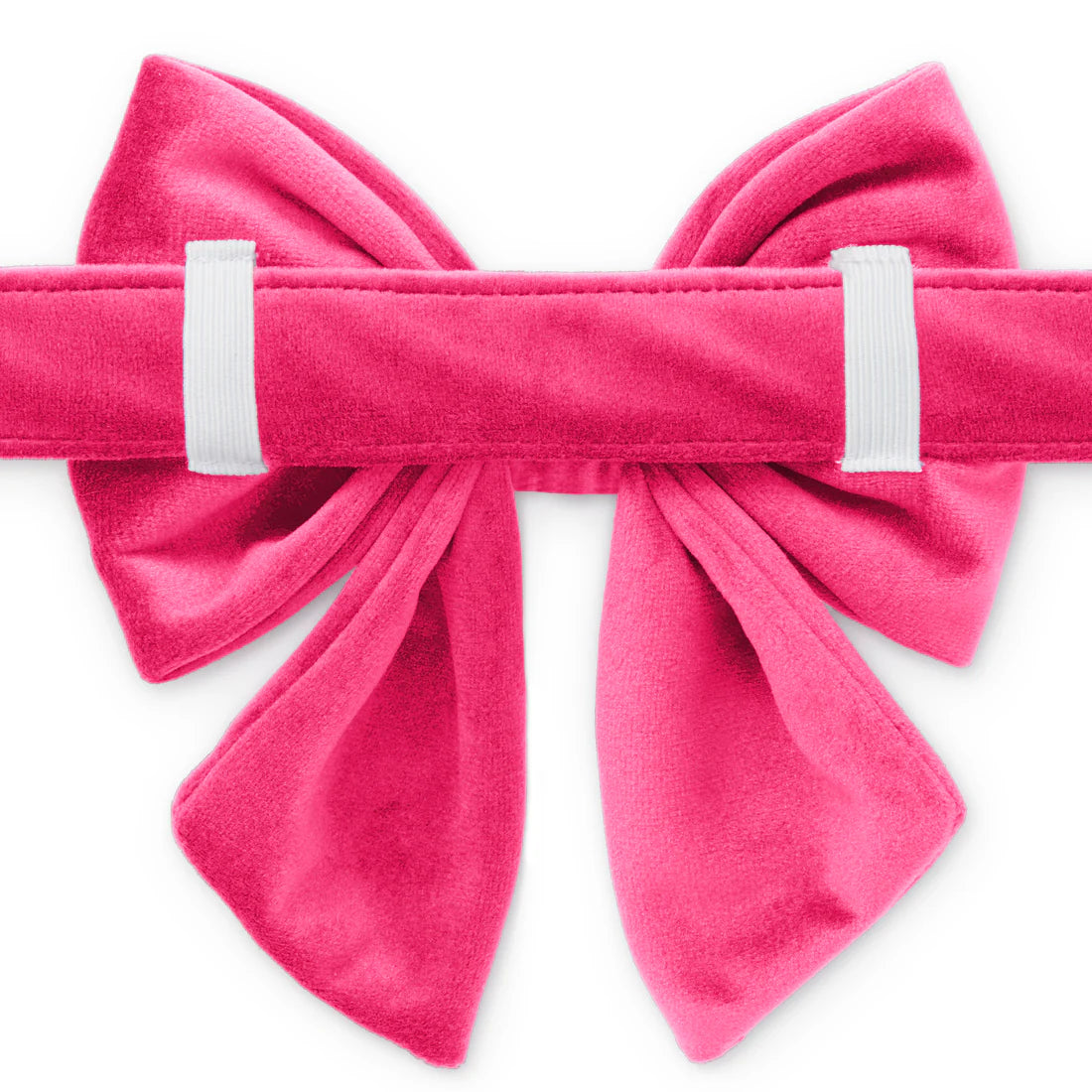 The Foggy Dog - Lady Dog Bow Hot Pink Velvet