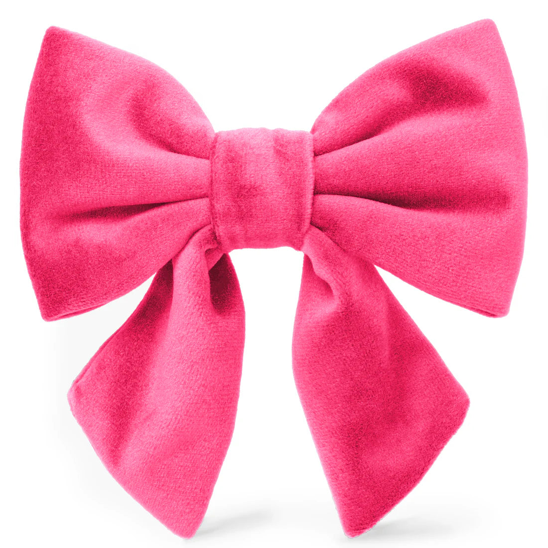 The Foggy Dog - Lady Dog Bow Hot Pink Velvet