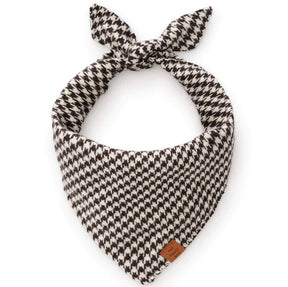 The Foggy Dog - Bandana Dog Houndstooth Flannel Fall