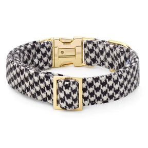 The Foggy Dog - Dog Collar Houndstooth Flannel