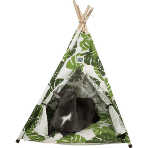 Travel Cat - Tent Bed For Cats Monstera