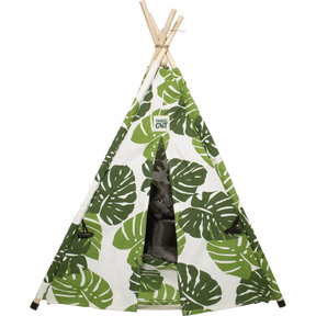 Travel Cat - Tent Bed For Cats Monstera