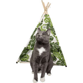 Travel Cat - Tent Bed For Cats Monstera