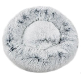 Mr. Peanut's - Ortho Plush Pet Bed Snowflake White 28"
