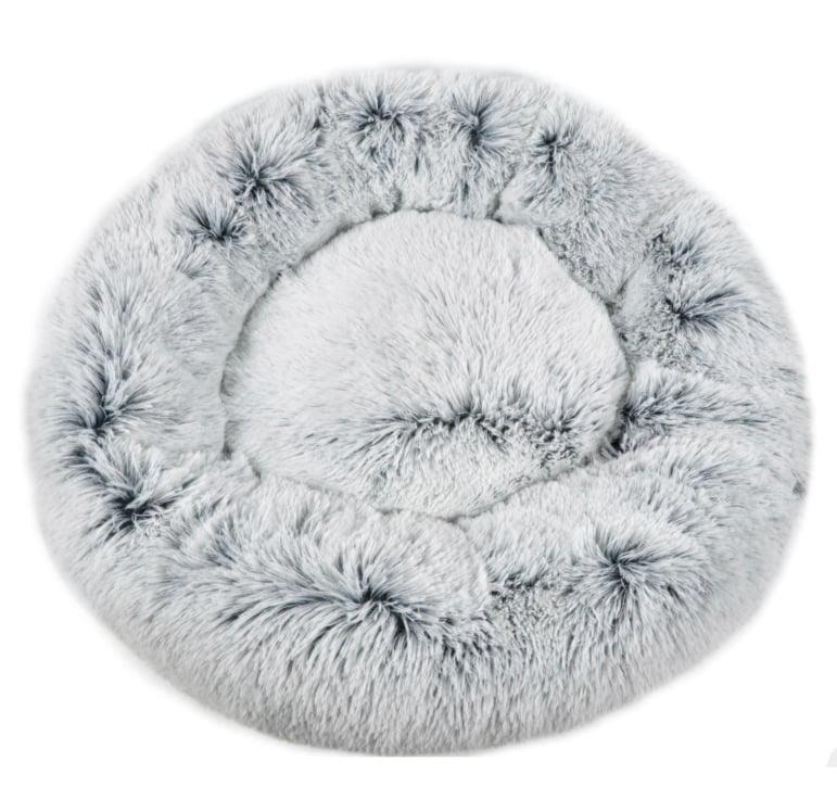 Mr. Peanut's - Ortho Plush Pet Bed Snowflake White 28"