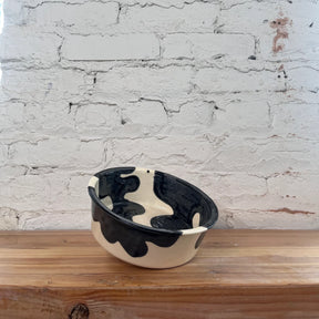 Rise & Shine Ceramics - Cow Print Dog Bowl
