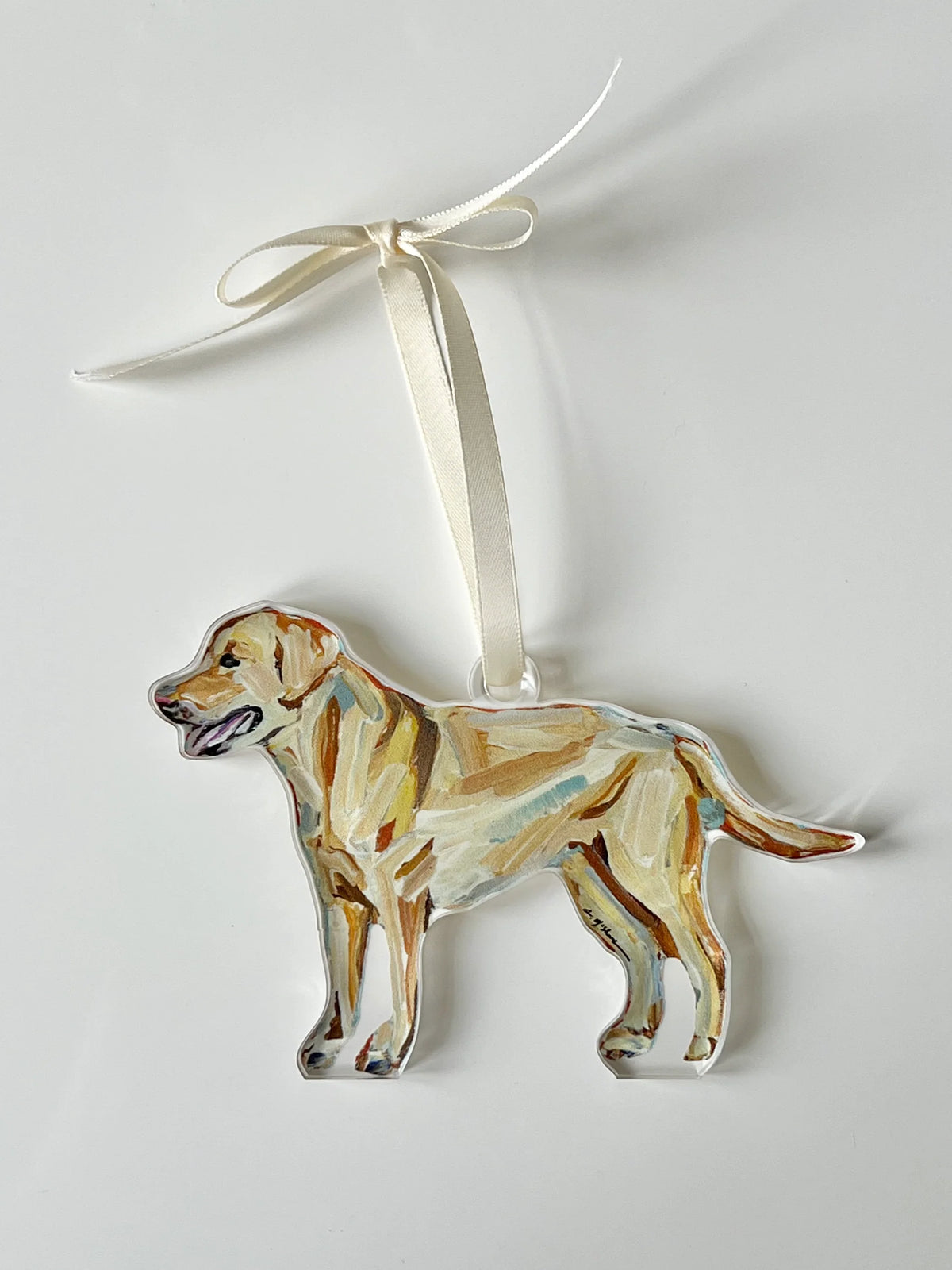 Chelsea McShane Art - Ornament Yellow Labrador