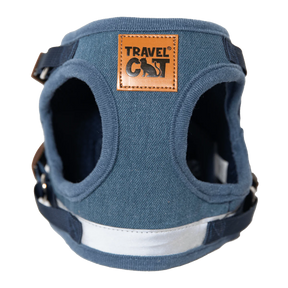 Travel Cat - Harness & Leash Set - "The Jean Jacket