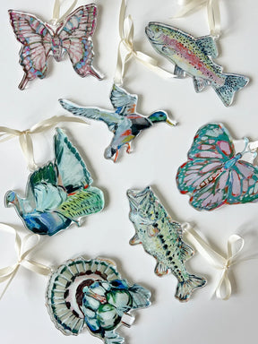 Chelsea McShane Art - Ornament Trout Chasing Rainbows