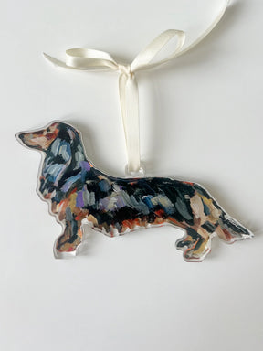 Chelsea McShane Art - Ornament Dachshund Black & Tan