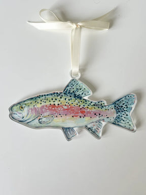 Chelsea McShane Art - Ornament Trout Chasing Rainbows