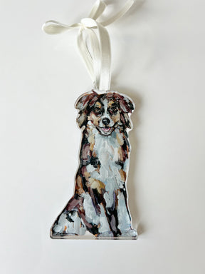 Chelsea McShane Art - Ornament Red Australian Shepherd