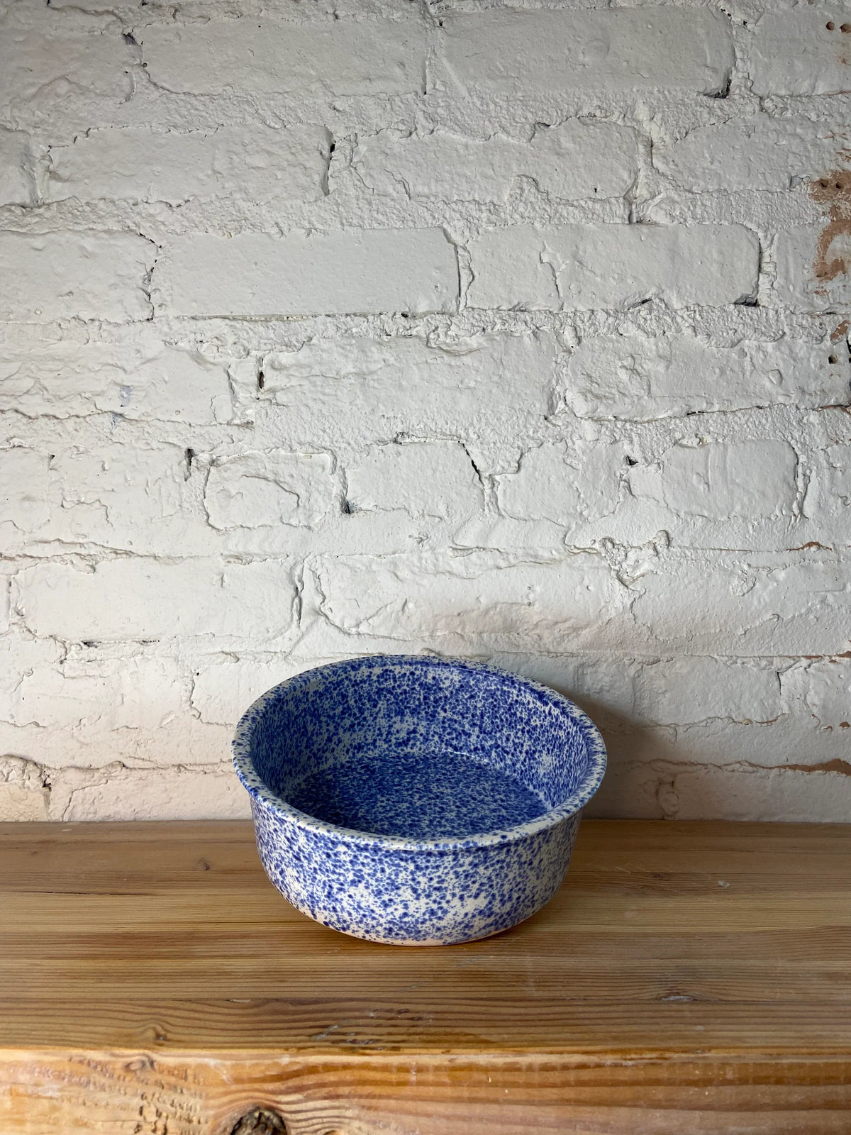 Rise & Shine Ceramics - Blue Speckle Dog Bowl