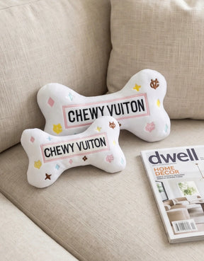 Haute Diggity Dog - White Chewy Vuiton Bone Toy