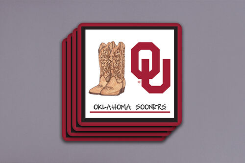 Magnolia Lane - Collegiate Coaster Set (Set of 4)