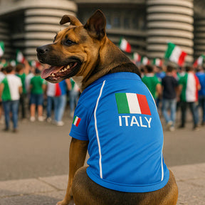 Parisian Pet - Dog Jersey Team Italy Soccer