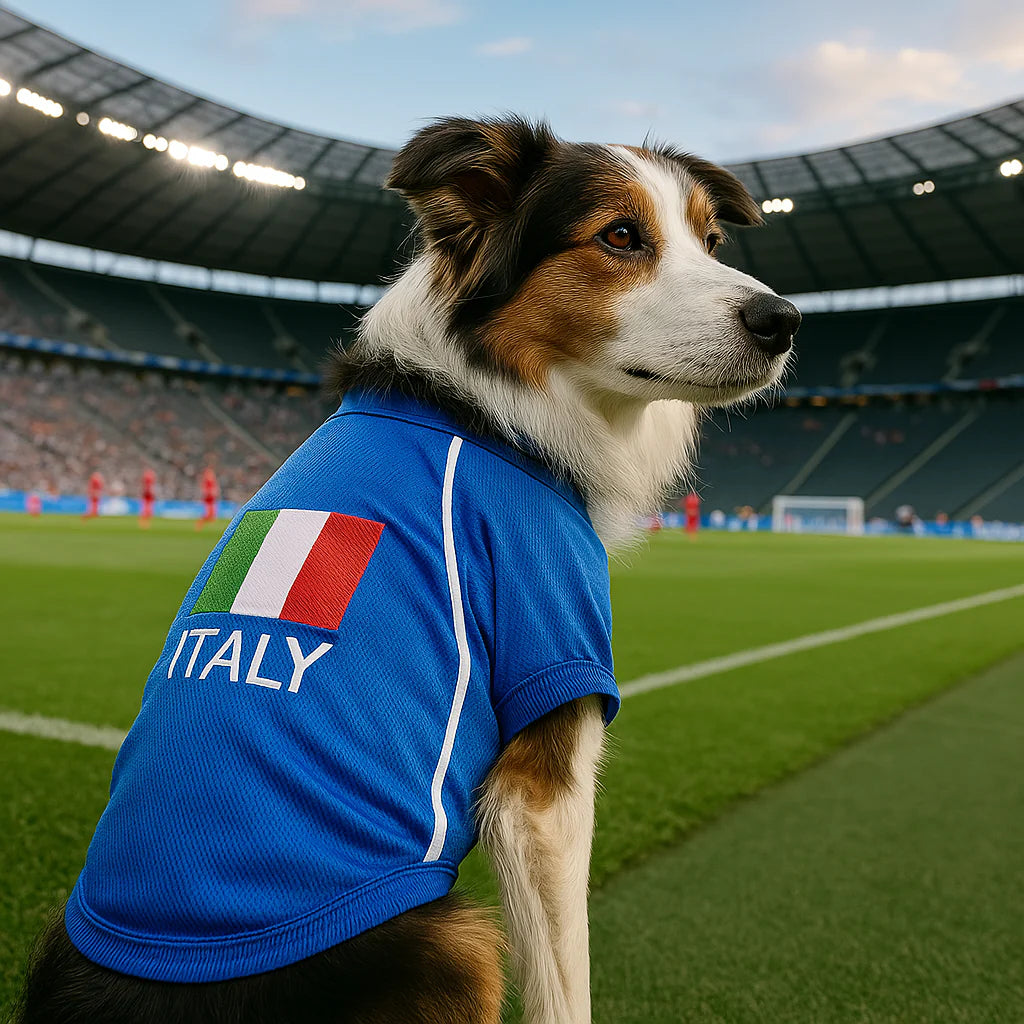 Parisian Pet - Dog Jersey Team Italy Soccer