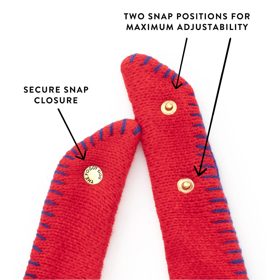 The Foggy Dog - Bandana Dog Red USA Knit