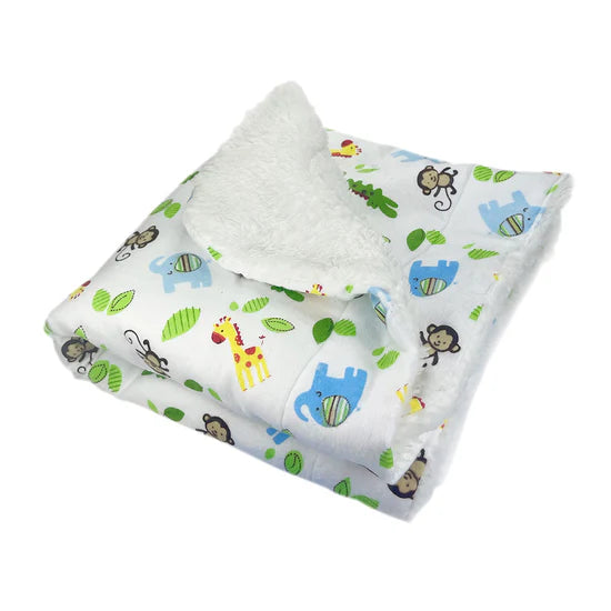 Klippo - Double Layered Blanket Zoo Animals
