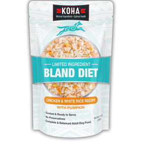 KOHA - Bland Diet Chicken & Rice Pouches Wet Dog Food 12.5 ounces - Southern Agriculture 