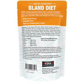 KOHA - Bland Diet Chicken & Rice Pouches Wet Dog Food 12.5 ounces - Southern Agriculture 
